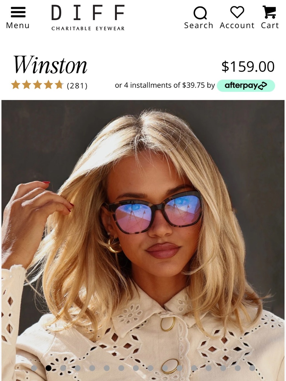 DIFF | Winston Tortoise Blue Light Glasses